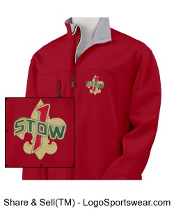 Troop 1 Stow "BSA Red" soft shell jacket Design Zoom